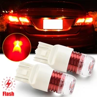 2x red strobe flashing blinking led lamp for honda civic accord brake tail light brand new car accessories high quality
