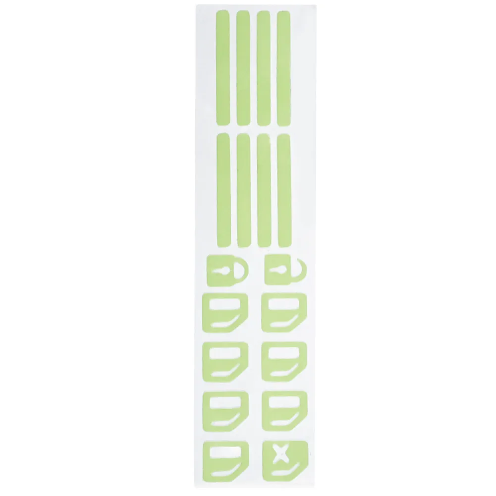 

1set Car Door Interior Panel Console Button Switch Decal Luminous Stickers Automotive Waterproof Decorative Decal