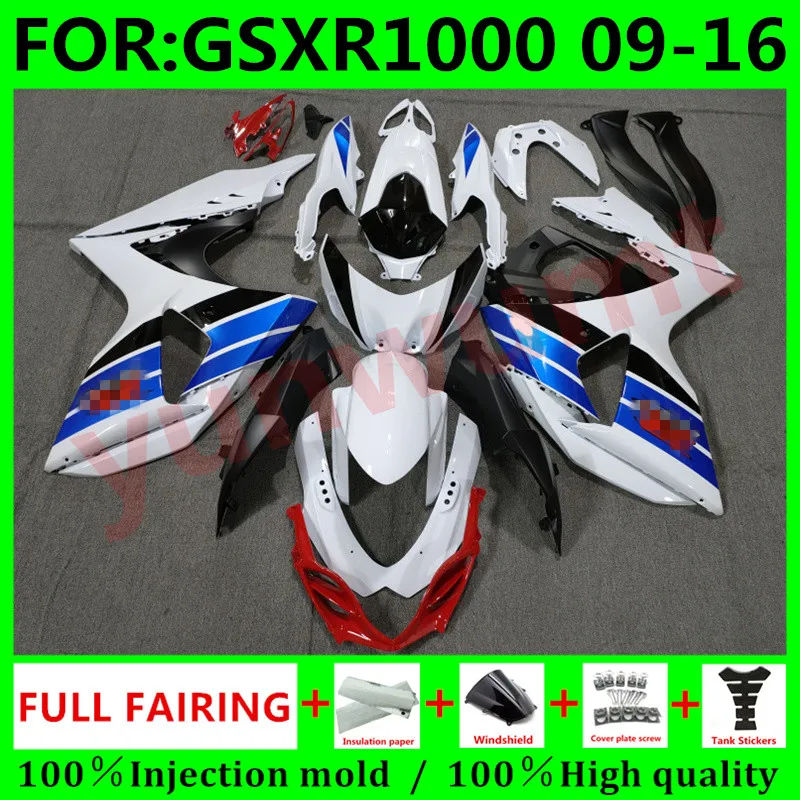 

New Motorcycles Fairings kit Fit For Suzuki GSXR1000 K9 2009 2016 GSXR-1000 09 10 11 12 13 14 15 16 bodywork fairing blue white