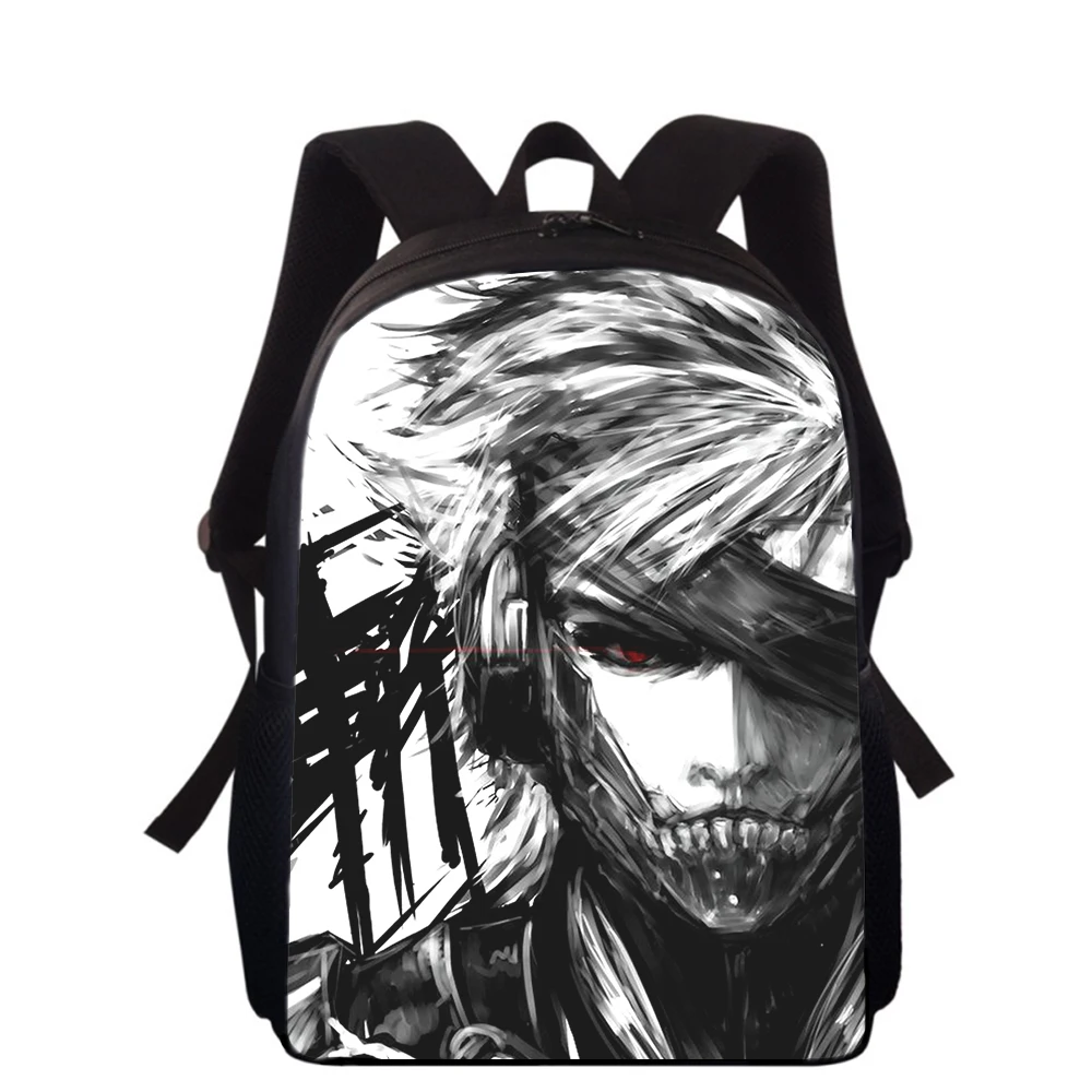 Metal Gear Rising 15” 3D Print Kids Backpack Primary School Bags for Boys Girls Back Pack Students School Book Bags