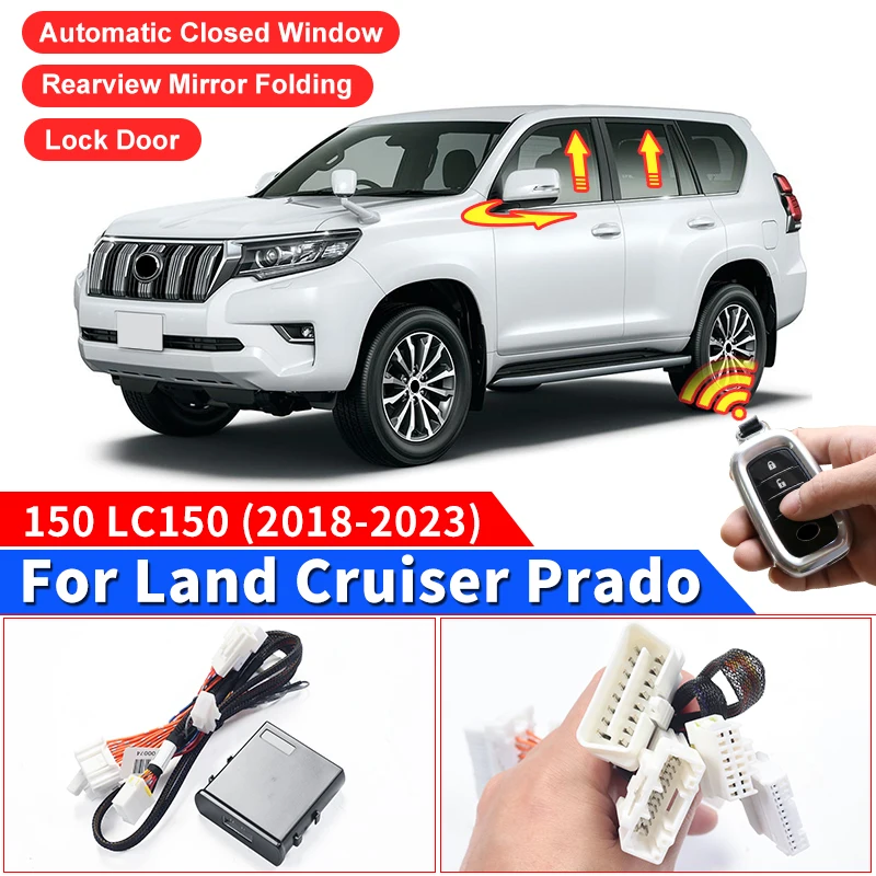 

Automatic Closed Window + Lock Door + Rearview Mirror Folding OBD Module for Toyota Land Cruiser 150 LC150 2018-2023 Accessories