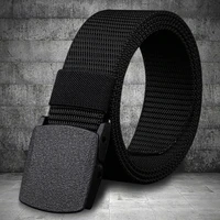 casual mens non metallic non magnetic buckle tactical outdoor sports nylon belt student military training security canvas belt