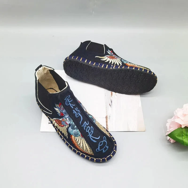Мужские повседневные лоферы с вышивкой в китайском стиле 2023 Модные Винтажные