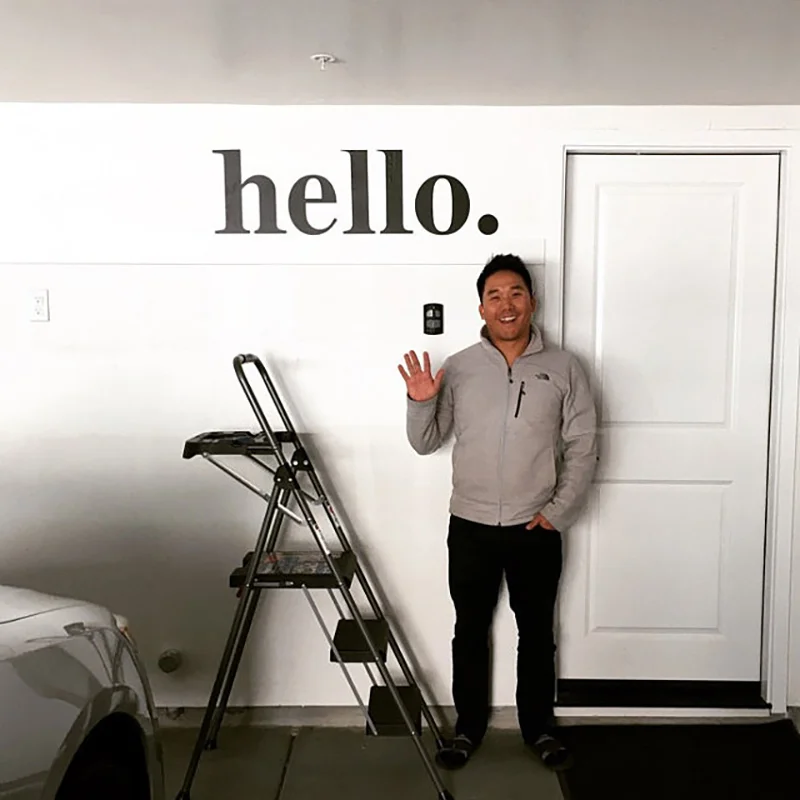 Настенные стикеры Hello виниловые наклейки большого размера с цитатами домашний