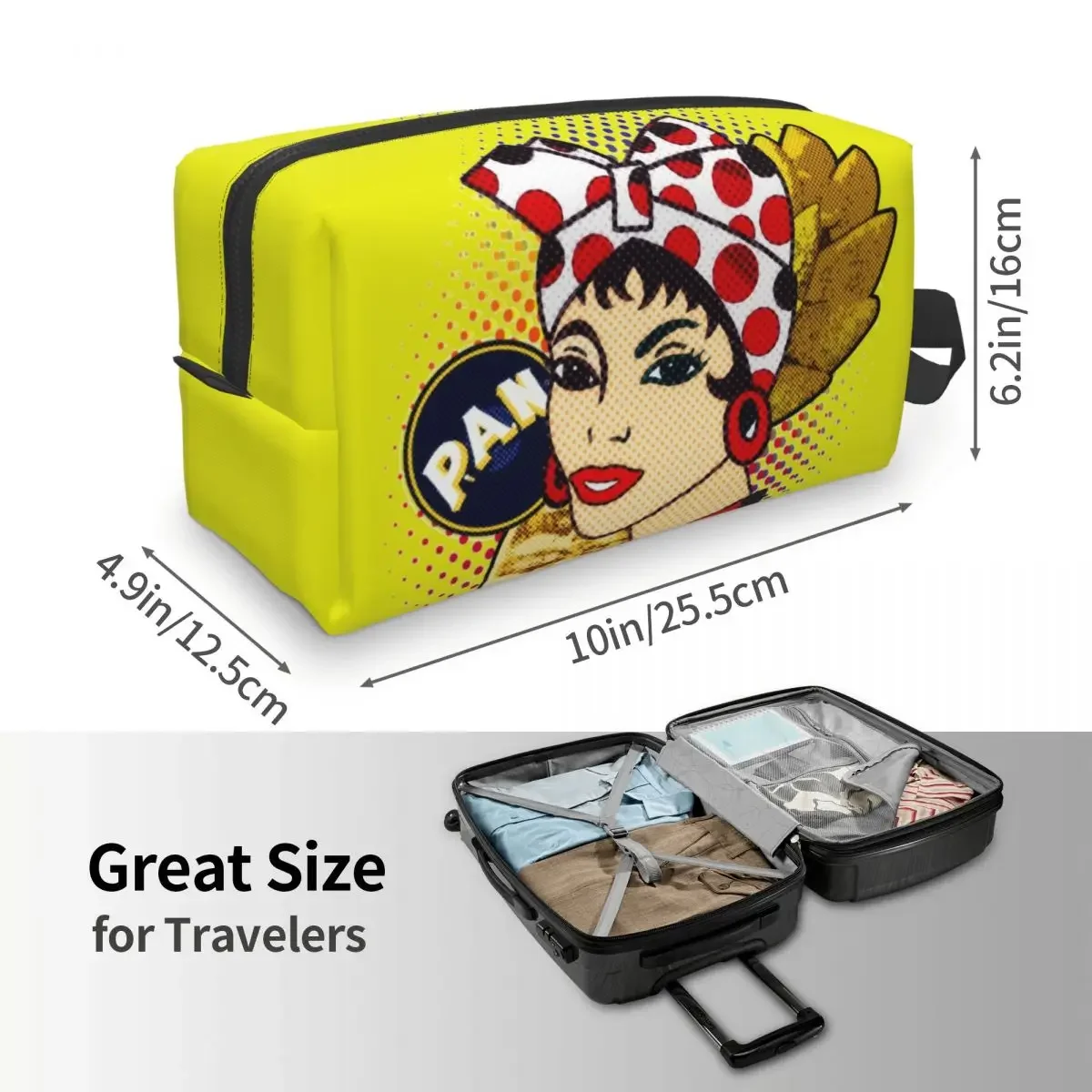 Мука хлеб VZLA венесуэльская Косметичка женская кавайная большая емкость