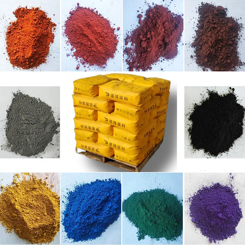 Цветной пигмент оксида железа, 1 кг, пластиковый подиумный цемент ...