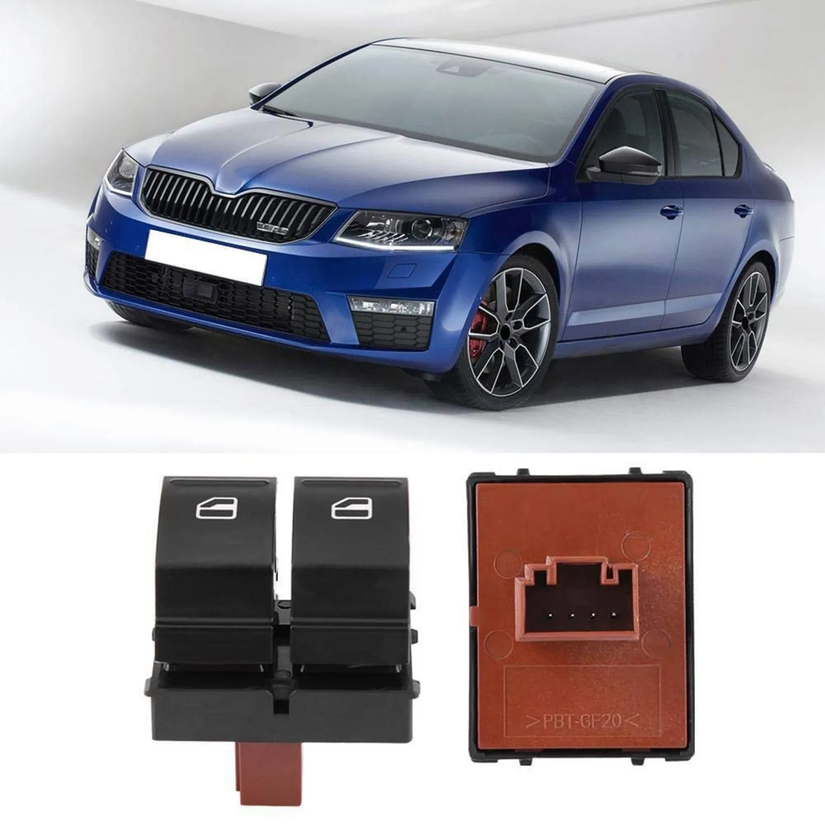 Кнопка переключателя стеклоподъемника 1Z0959858 для Skoda Fabia 2 Octavia 1Z Roomster