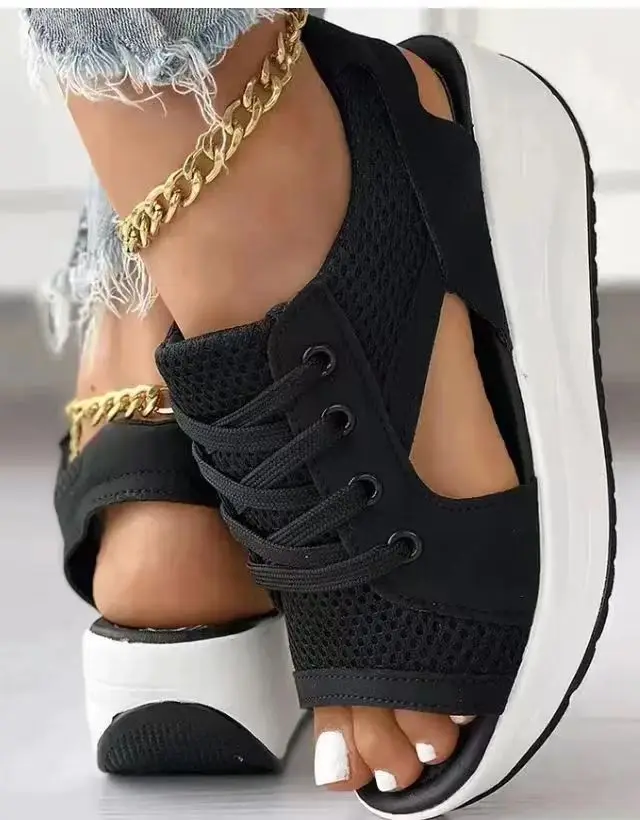 Women Sandals 2023 New Lady Platform Chunky Sandals Comfortable Women's Sandals Open Toe Casual Summer Sports Shoes