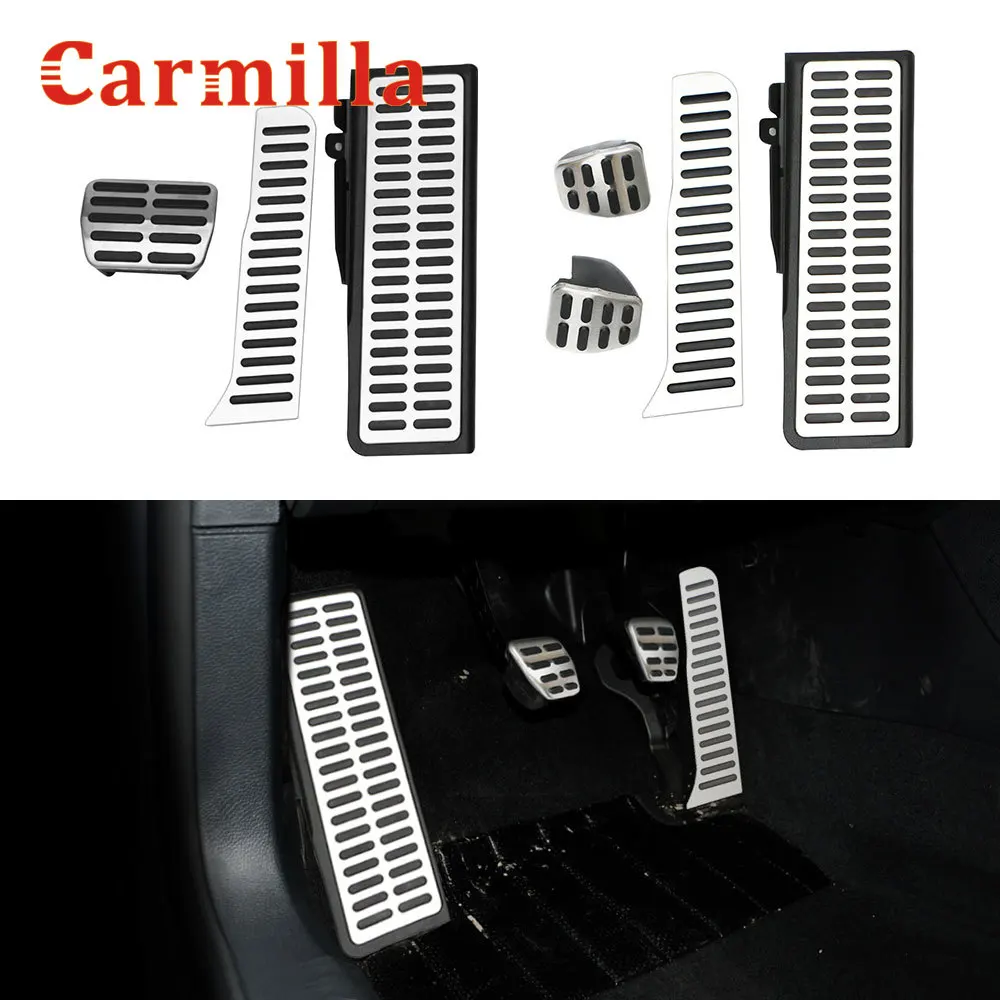 

Автомобильные накладки на педали Carmilla, из нержавеющей стали, для Volkswagen Vw Tiguan Touran 2008-2016, запчасти для автомобильные педали