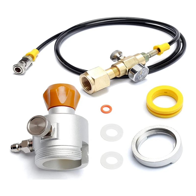 

Soda Filling Co2 Adapter Refill Adapter With Release Valve Fit For Soda Quick 60L Co2 Cylinder(Pink) Connecting Co2 Tank