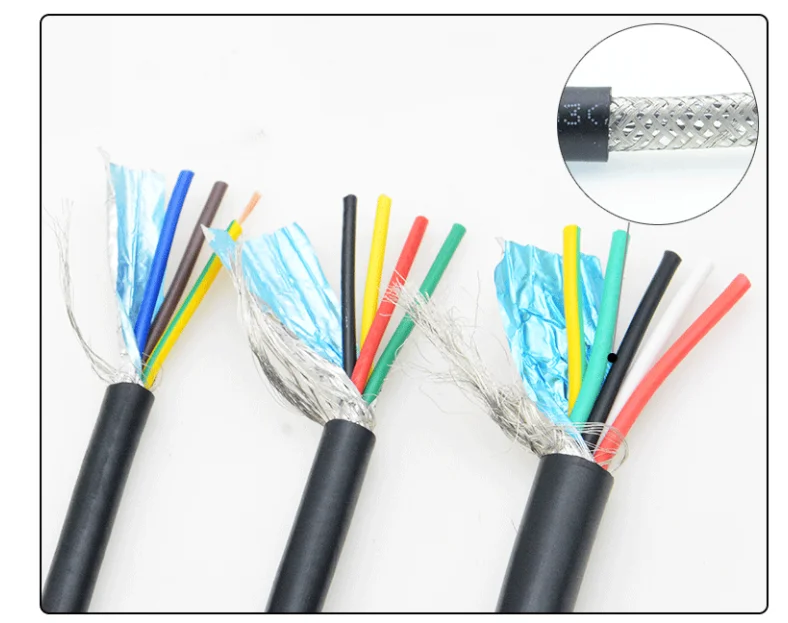 100 м RVVP 6/8/16-ядерный*0 2/0 5/0 75 мм2 экранированный сигнальный провод