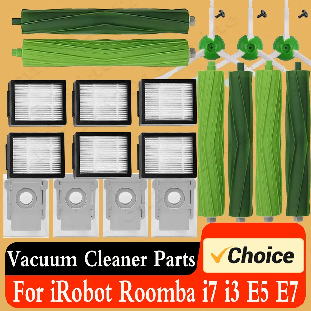 

For Roomba i7 iRobot i7 i6 i8 J7 I3 I5 E5 E6 E7 S9 Vacuum Cleaner Irobot Roomba Parts Main Brush Hepa Filter Roomba Accesorios