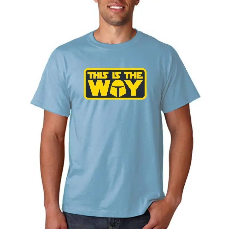 

Mando This Is The Way Shirt Bob Fett Helmet Graphic Tee Cool Hipster Tops