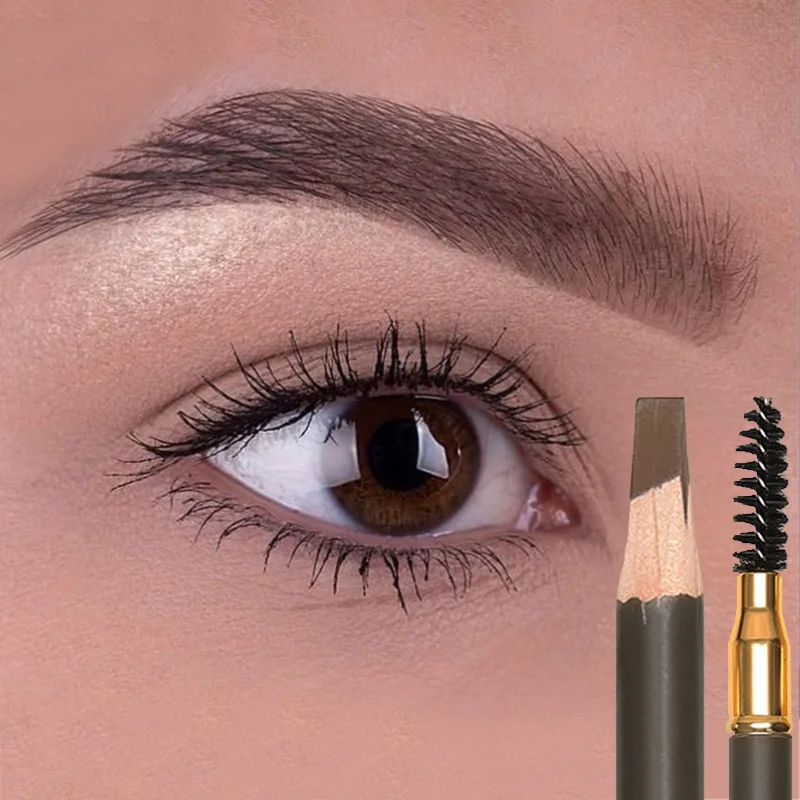 

5 Colors Eyebrow Pencil with Brush Waterproof Natural Long Lasting Eyebrow Tattoo Tint Pen Professional Eyebrow Makeup Cosmetic