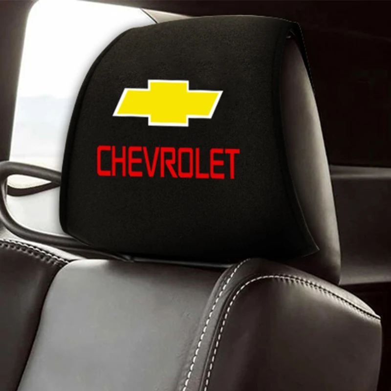 

2pcs Car Headrest Cover Vehicle Seat Pillow Case Head Rest Cushion for Chevrolet Cruze Captiva Colorado Spark Malibu Accessories
