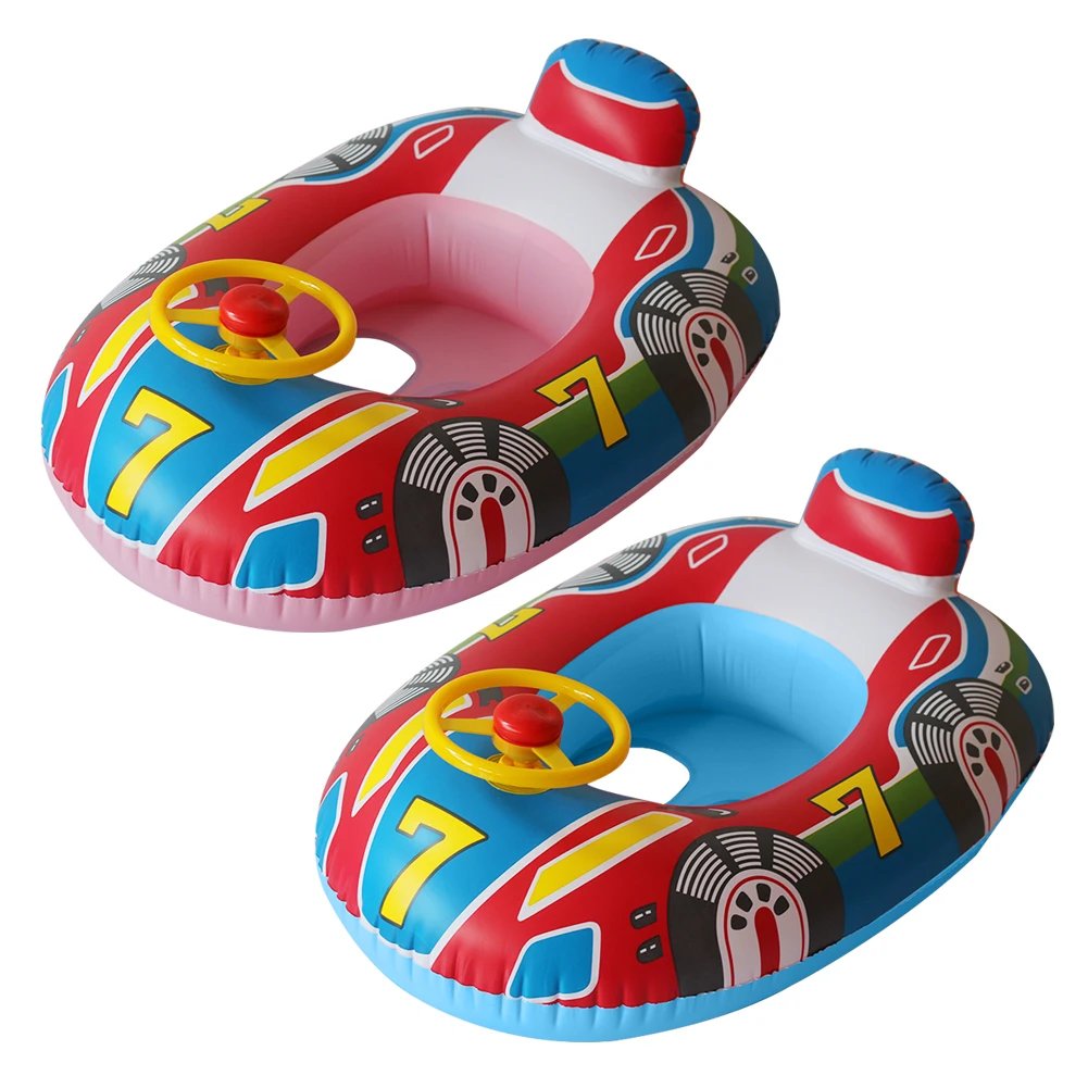 

Inflatable Float Seat Baby Swimming Circle Car Shape Toddler Swimming Ring Kid Child Swim Ring Accessories Water Fun Pool Toys