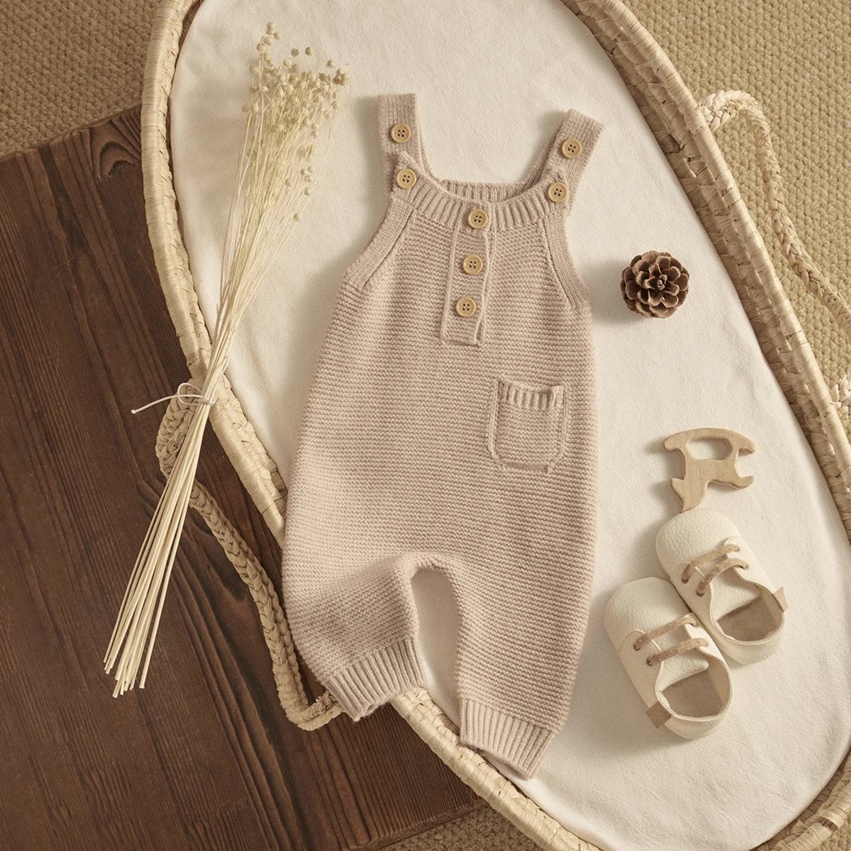 Ma&ampbaby От 1 до 18 месяцев комбинезон для новорожденных мальчиков и девочек вязаный