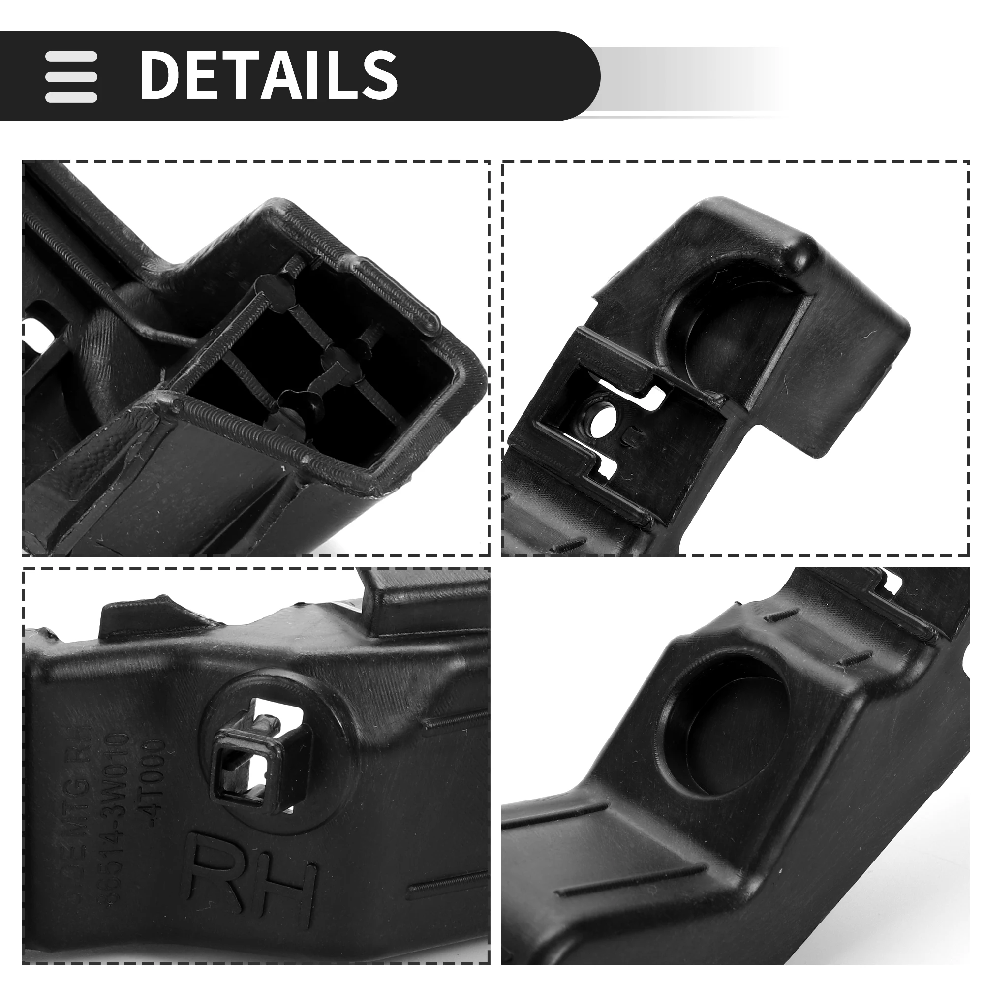 Кронштейн для бампера UXCELL левый и правый передний бампер стандартное Крепление