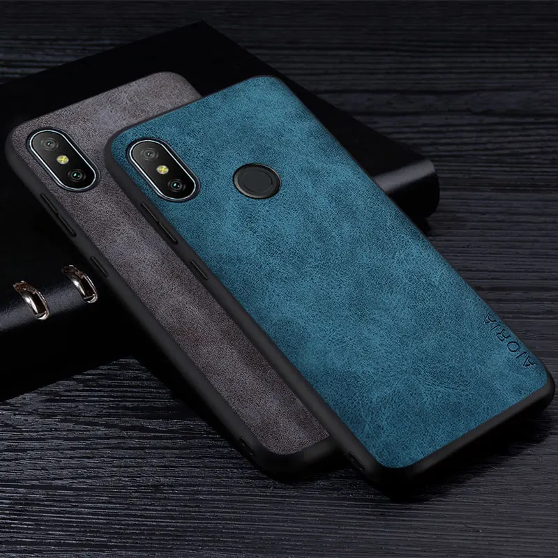 

Premium PU Leathe Phone Case for Xiaomi Mi A2 Lite Scratch-Resistant Solid Color Cover for Xiaomi Mi A2 Lite Case