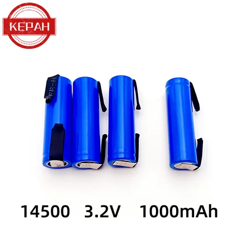 Литий-ионная аккумуляторная батарея KEPAH 14500, сварное соединение, AA батарея, фонарь и литиевая батарея 3,2 мАч в AA