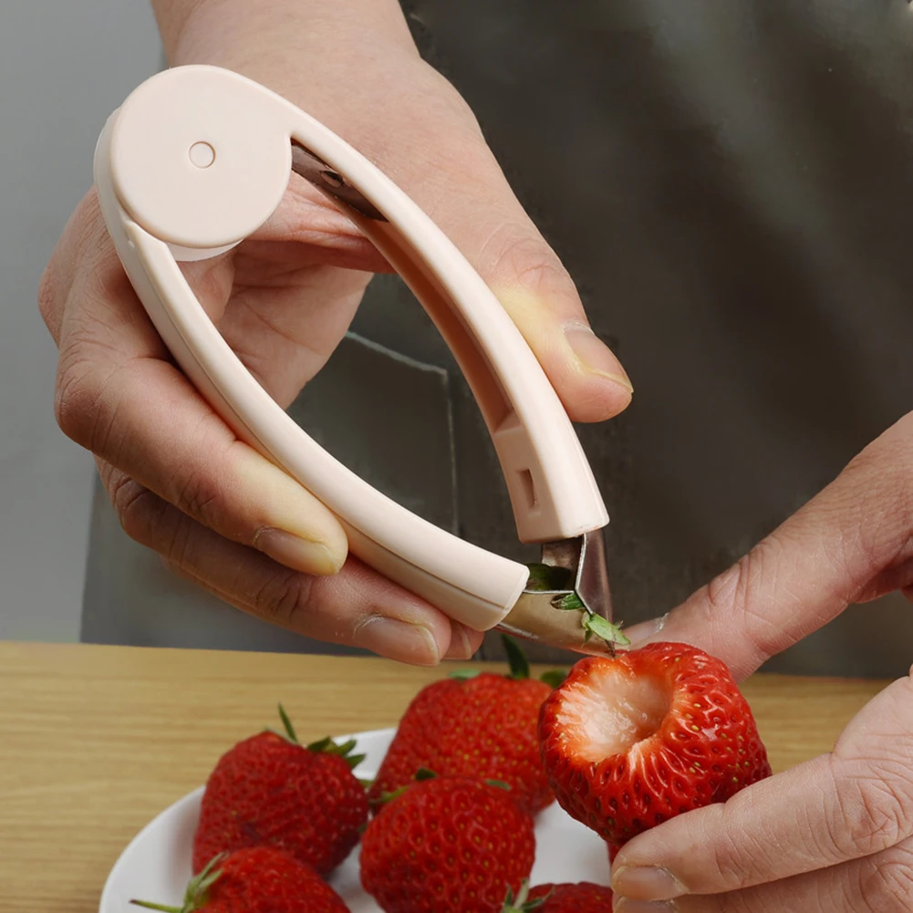 

Strawberry Steel Pineapple Eye Peeler Fruit And Vegetable Practical Seed Remover Clip Fruit Tools Kitchen Gadgets