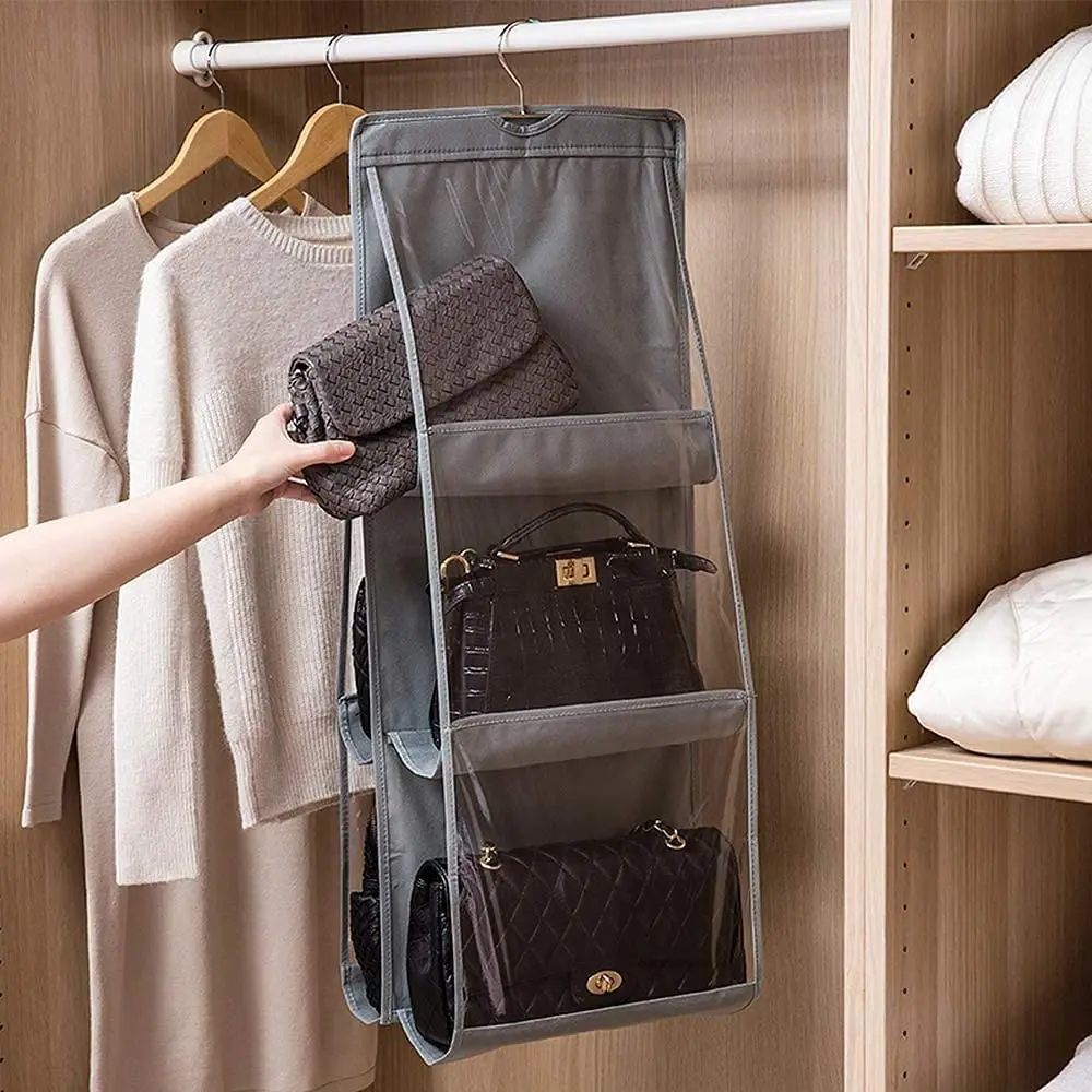 

Hanging Storage Bag Handbag Organizer Wardrobe Organizer Three-dimensional Storage Hanger Pouch Accessories