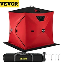 vevor ice fishing tent warm awning pop up 2 person oxford fabric waterproof windproof canopy for winter fishing camping hiking