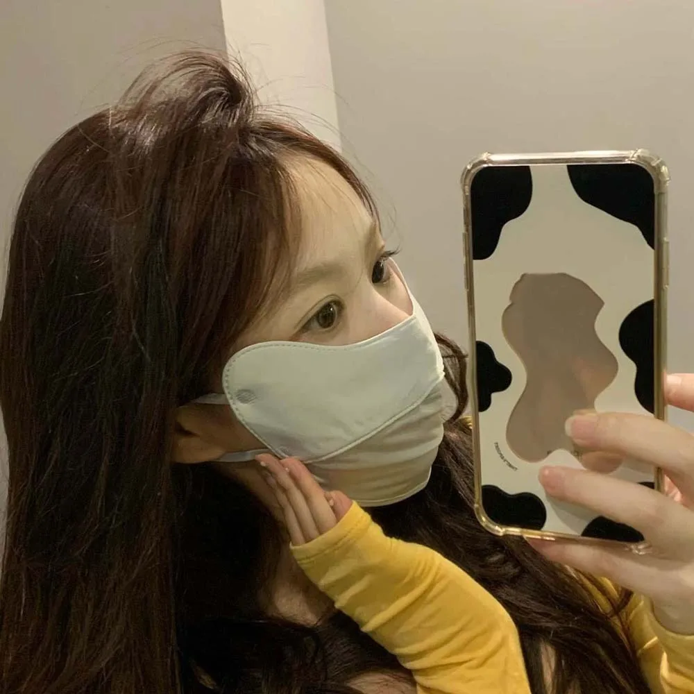 Дышащая анти-УФ-маска из ледяного шелка маска для лица защита от ультрафиолета