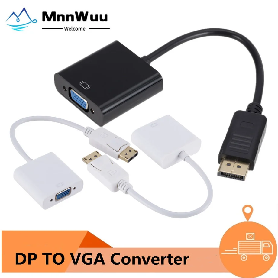 Кабель-адаптер для порта дисплея DP-VGA | Аудио- и видеокабели