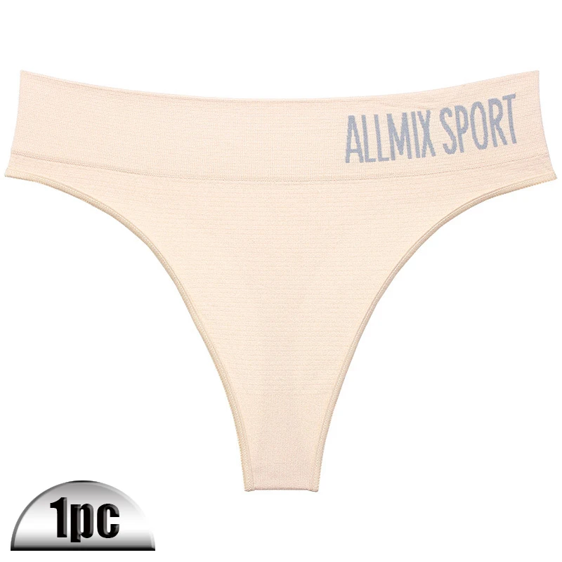 

Women's Sports Panties High Waist Sexy Seamless Cotton Thong V Waist Women Comfort Thong Soft Ladies Underwear Underpants Briefs