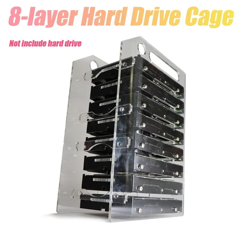 

Клетка для жесткого диска 3,5 дюйма, клетка для жесткого диска 8 х3, 5 дюймов, клетка для жесткого диска «сделай сам», клетка для жесткого диска для майнинга BTC, расширение памяти компьютера