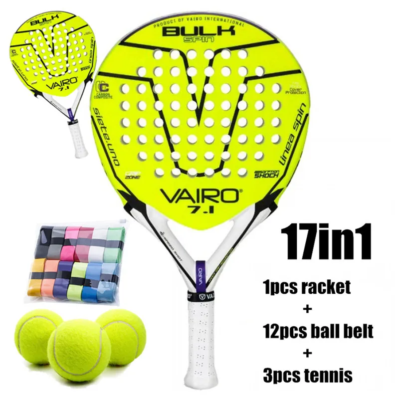 

High Quality Carbon Fiber Tennis Racket Vairo-7.1 Series Racket with Backpack