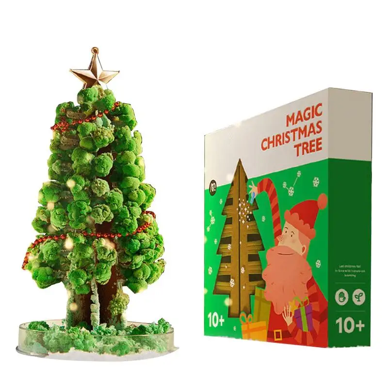 

Набор волшебной хрустальной елки, волшебная растущая Хрустальная Рождественская елка, зеленые цветные подарки, новинка, забавный, образова...