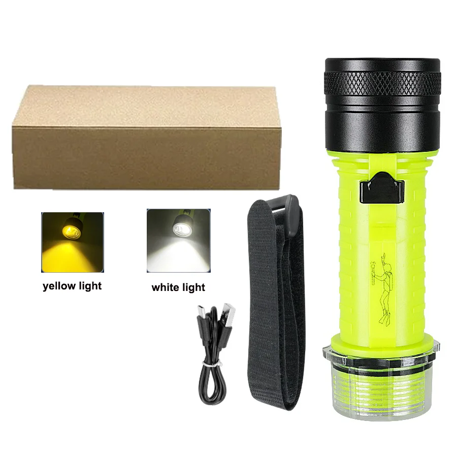 

Paweinuo Перезаряжаемый Светодиодный Фонарь для Дайвинга 100м