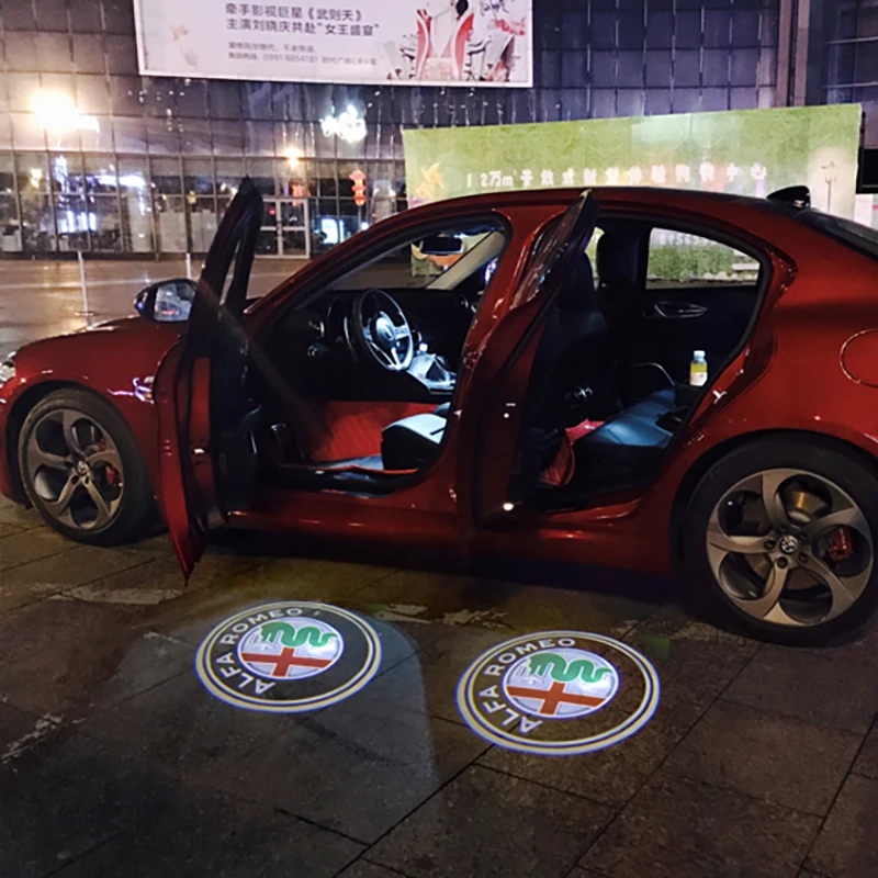 

Car Door Welcome Light Hd Projection Lamp For Alfa Romeo Giulia Stelvio 147 Giulietta 159 Exterior Decoration Light Accessories