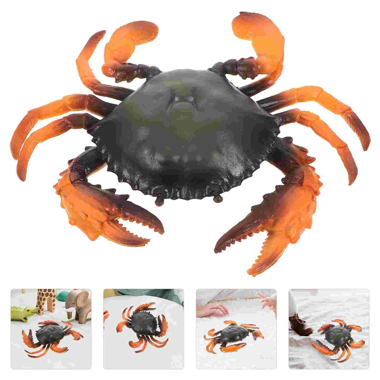 

Crab Toy Sea Animal Animals Figures Figurines Educational Ocean Desktop Decoration Model Life The Realistic Lifelike