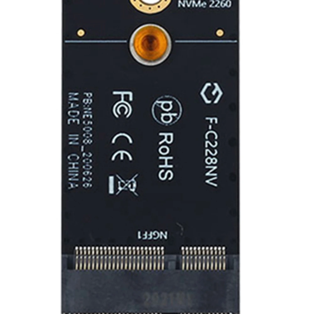 Беспроводной адаптер M.2 A+E Key Slot to M Wi-Fi Bluetooth для AX200 9260 Bcm94352Z Card NVMe PCI Express SSD Port