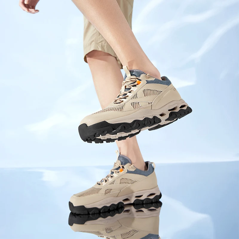 GOLDEN CAMEL Outdoor Hiking Shoes Non-slip Mesh Male Sneakers Lightweight Sports Running Shoes for Men 2023 Spring Breathable