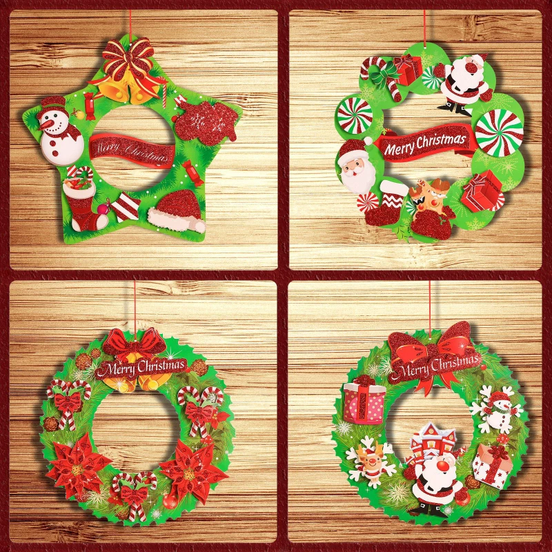 

Christmas decoration three-dimensional powdered paper garland garland pendant christmas