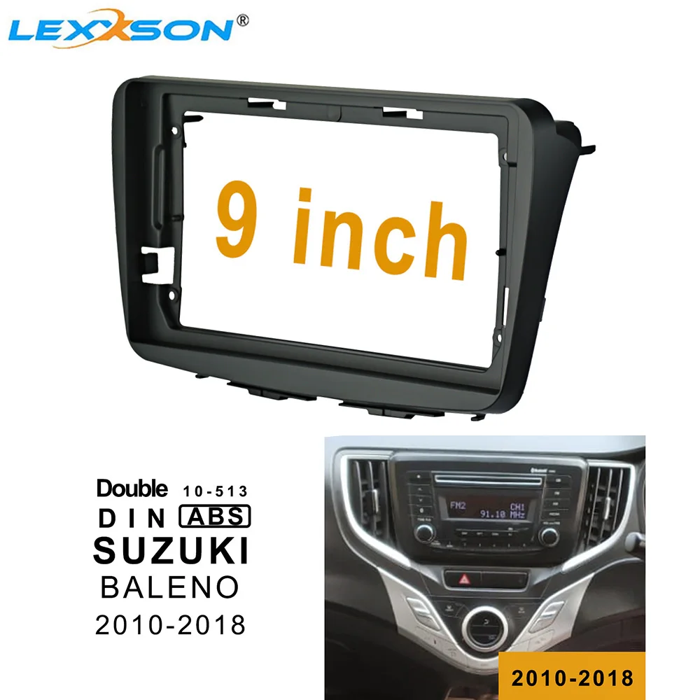 

Автомобильная панель для SUZUKI Baleno 2010-2018, два Din, 9 дюймов, проигрыватель In-dash, комплекты отделки, передняя панель, автомобильное радио, Dvd, рамка