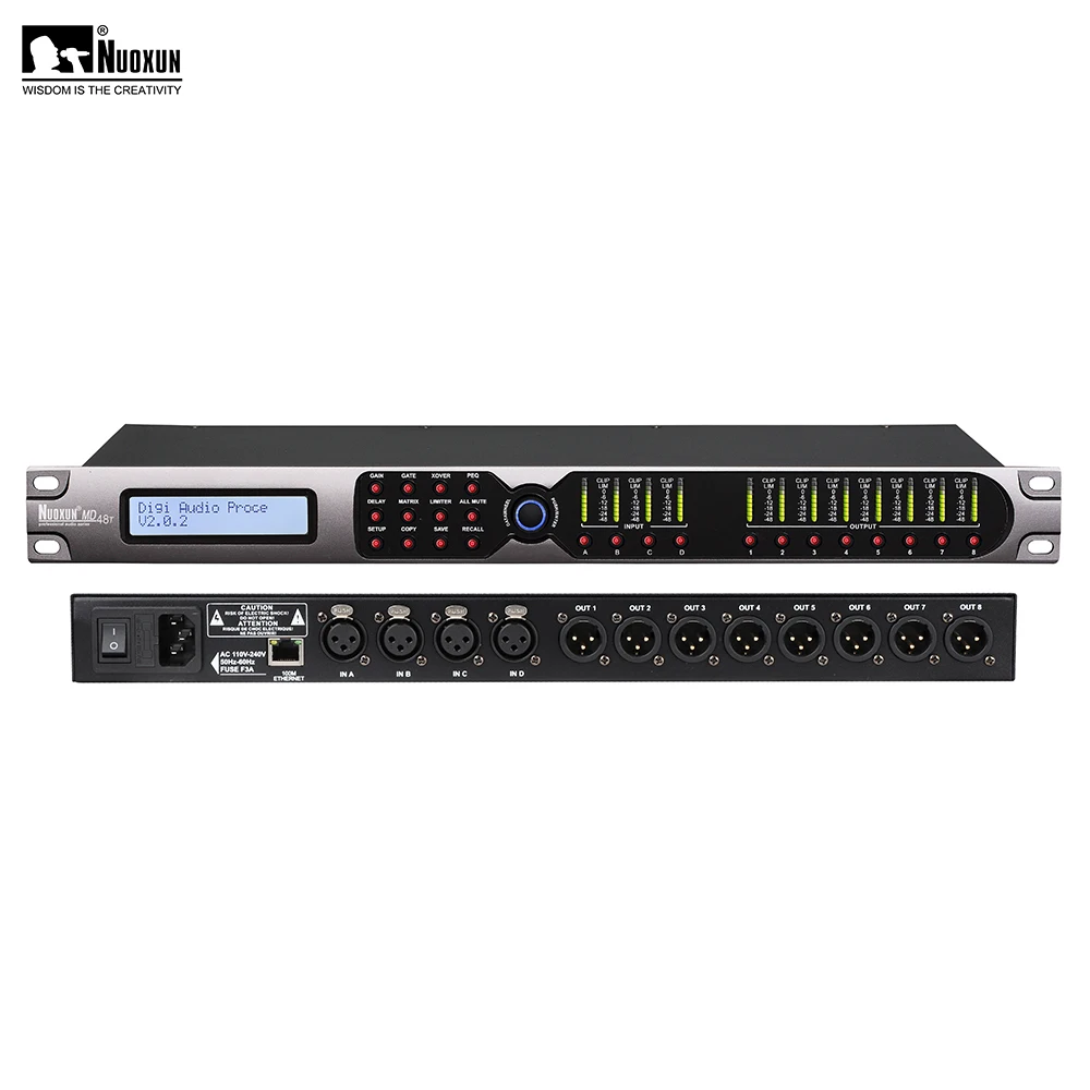 

Professional 96K 4input 8output digital audio processor 2input 6output DSP speaker management