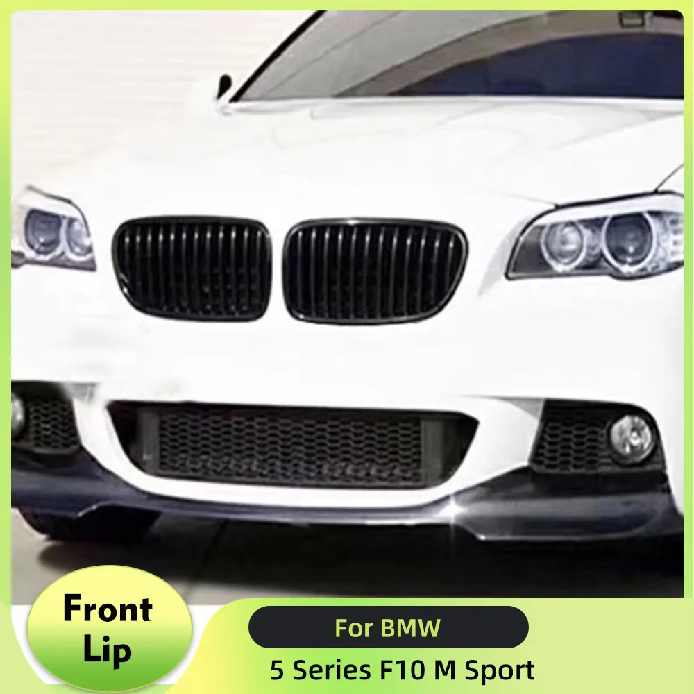 Carbon Fiber Car Front Bumber Lip Spoiler for BMW 5 Series F10 M Tech 2012-2016 Auto Chin Apron Body Kits
