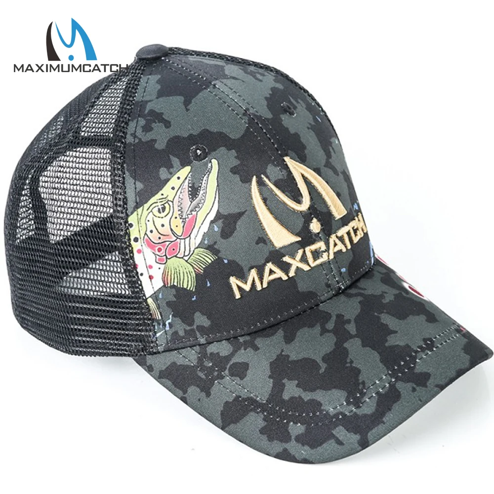 Регулируемая спортивная шапка для рыбалки Maximumcatch кепка с защитой от