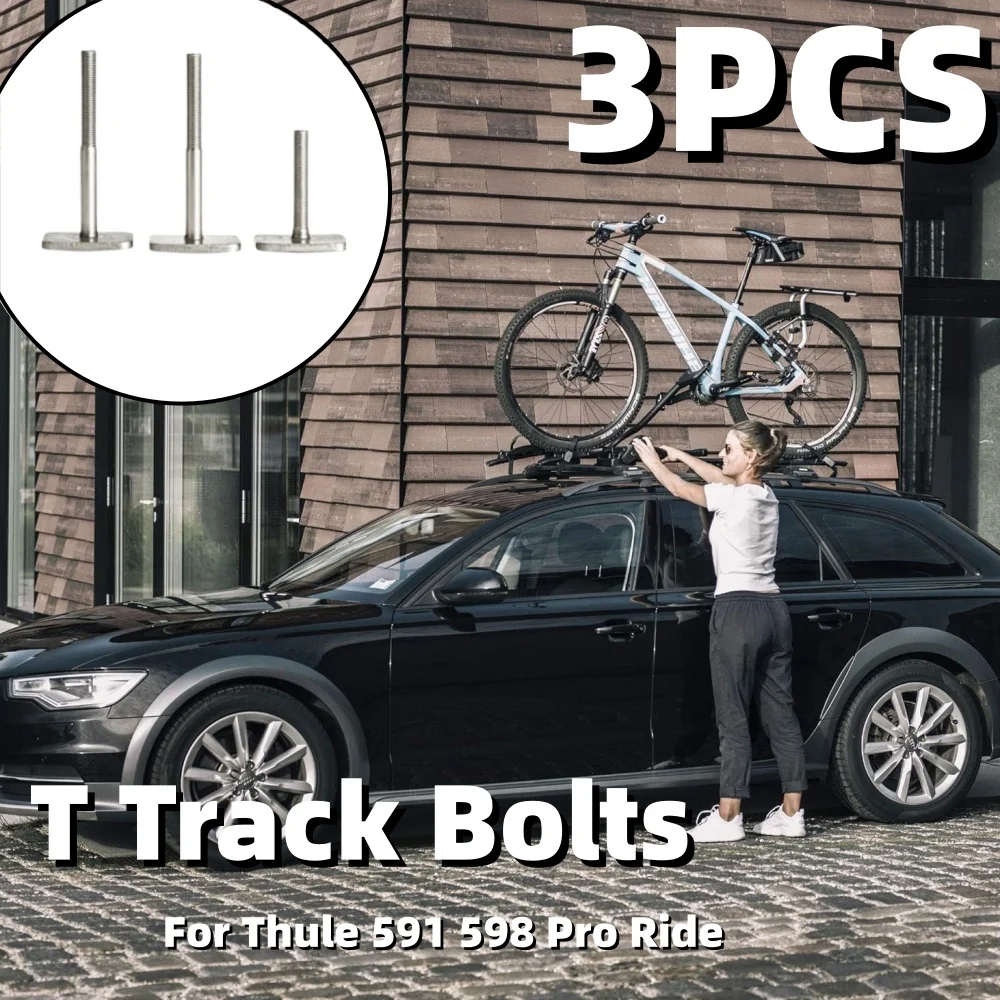 Фото Комплект из 3 болтов для крепления велосипедного багажника на крышу Thule 591 598 Pro Ride T Track, полный комплект для велосипедного багажника, аксессуары для кемперов №1