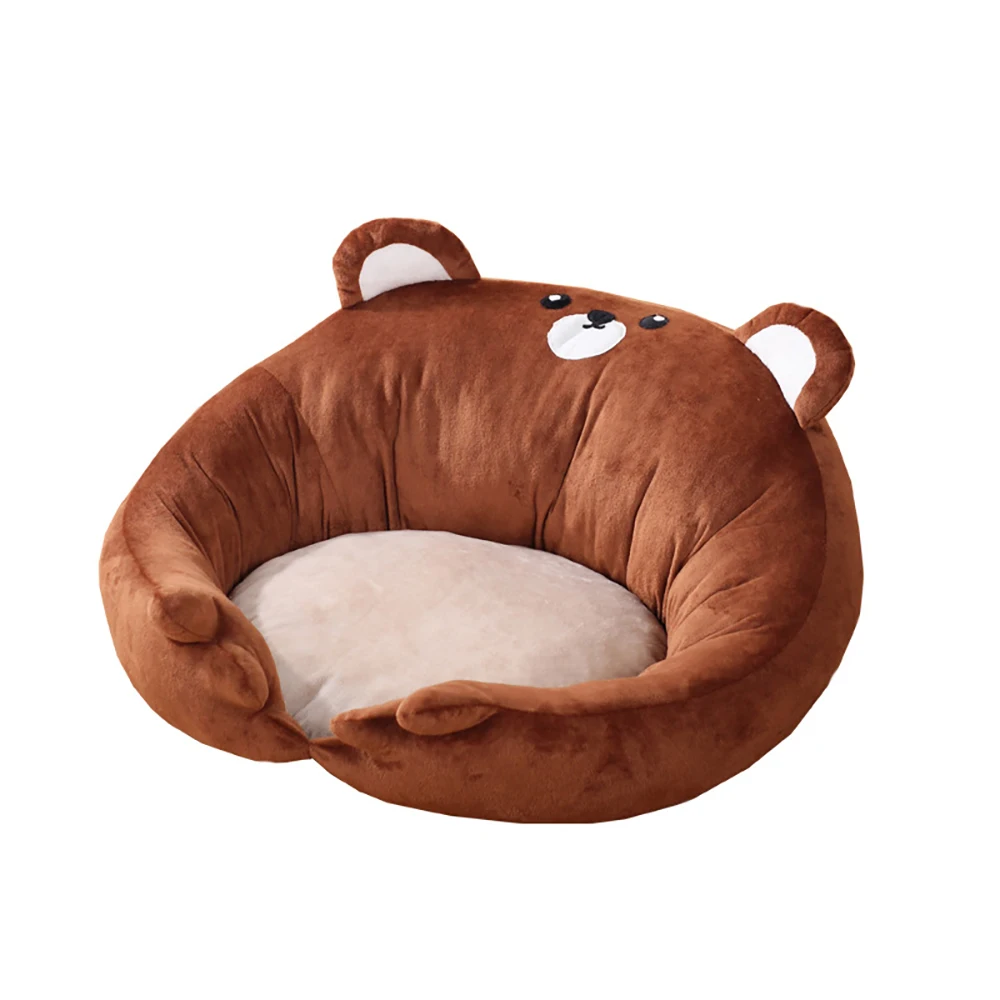 

Аксессуары для кошек, мягкая подушка для спины медведя, подушка для кошек, высокоэластичная подушка для дивана из полипропилена и хлопка, симпатичная форма для сохранения тепла зимой