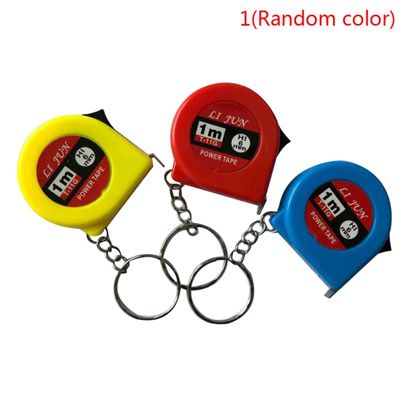 

Mini Power Tape Measure Keychain 1m Retractable Ruler Steel Tape Measure Key Chain Pocket Measuring Tape Meter Inch Tailor Tool