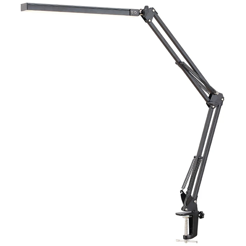 

LED Desk Lamp With Clamp, Eye-Care Dimmable Reading Light, Swing Arm Lamp, USB Clip-On Table Lamp, Daylight Lam