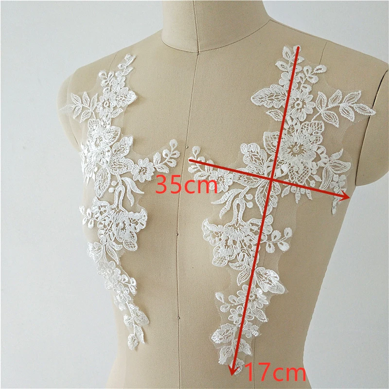 

10pcs Embroidery Floral Wedding Dress Lace Patches DIY Handwork Sewing Craft