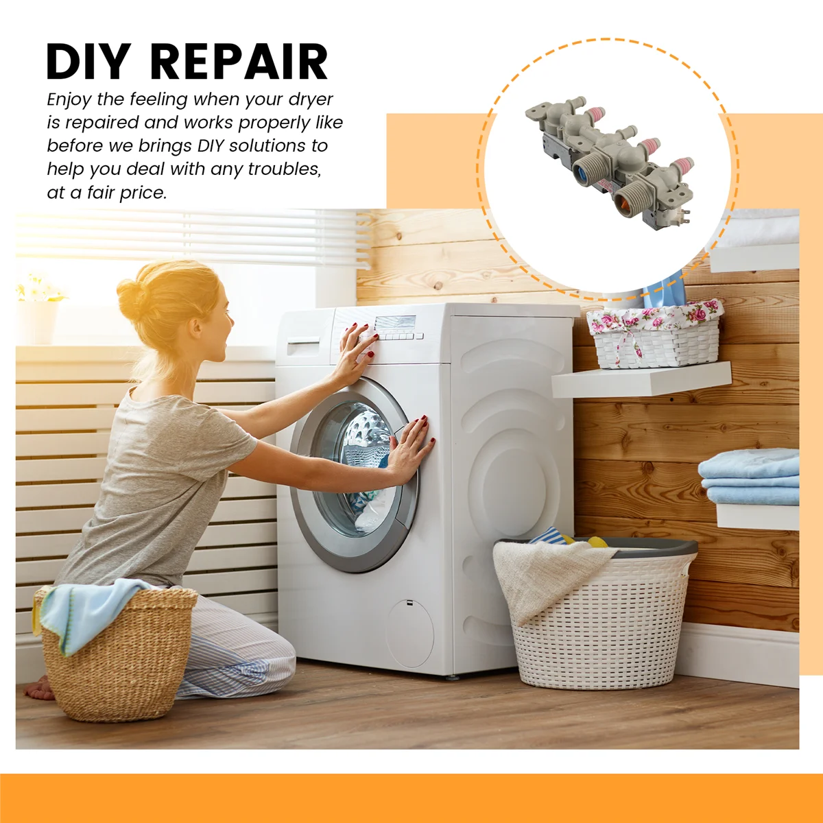 Электромагнитный впускной клапан для стиральной машины LG 1008F 5423G 12 В постоянного