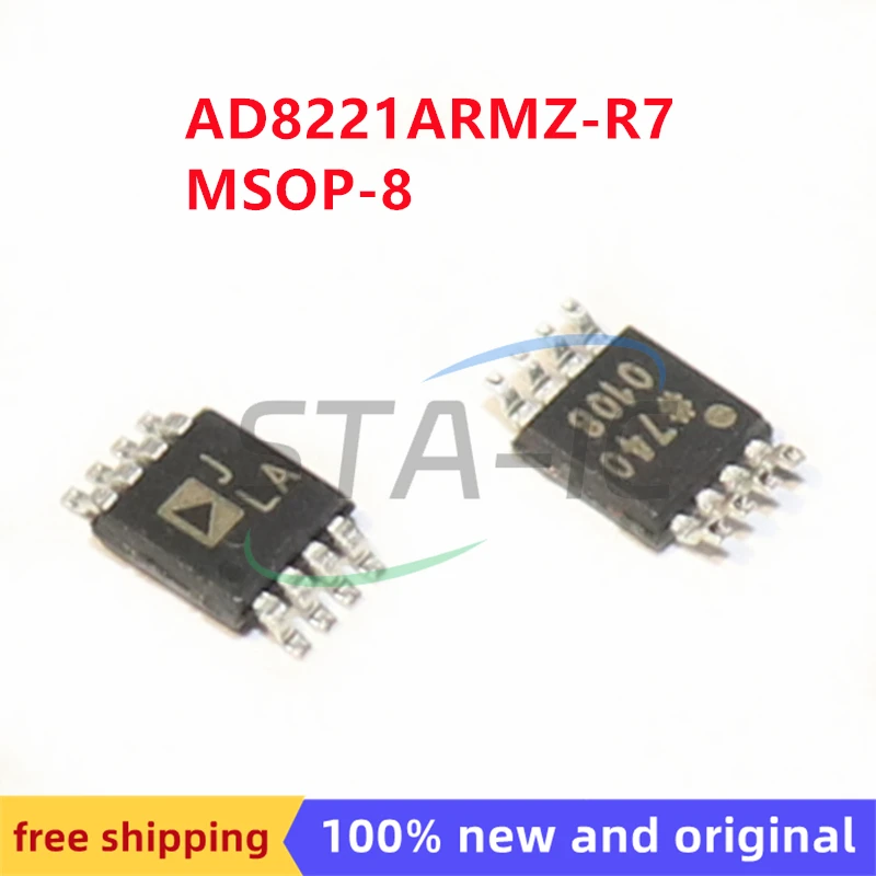 

100% оригинальный запас AD8821 AD8221ARMZ AD8221ARMZ-R7 MSOP-8